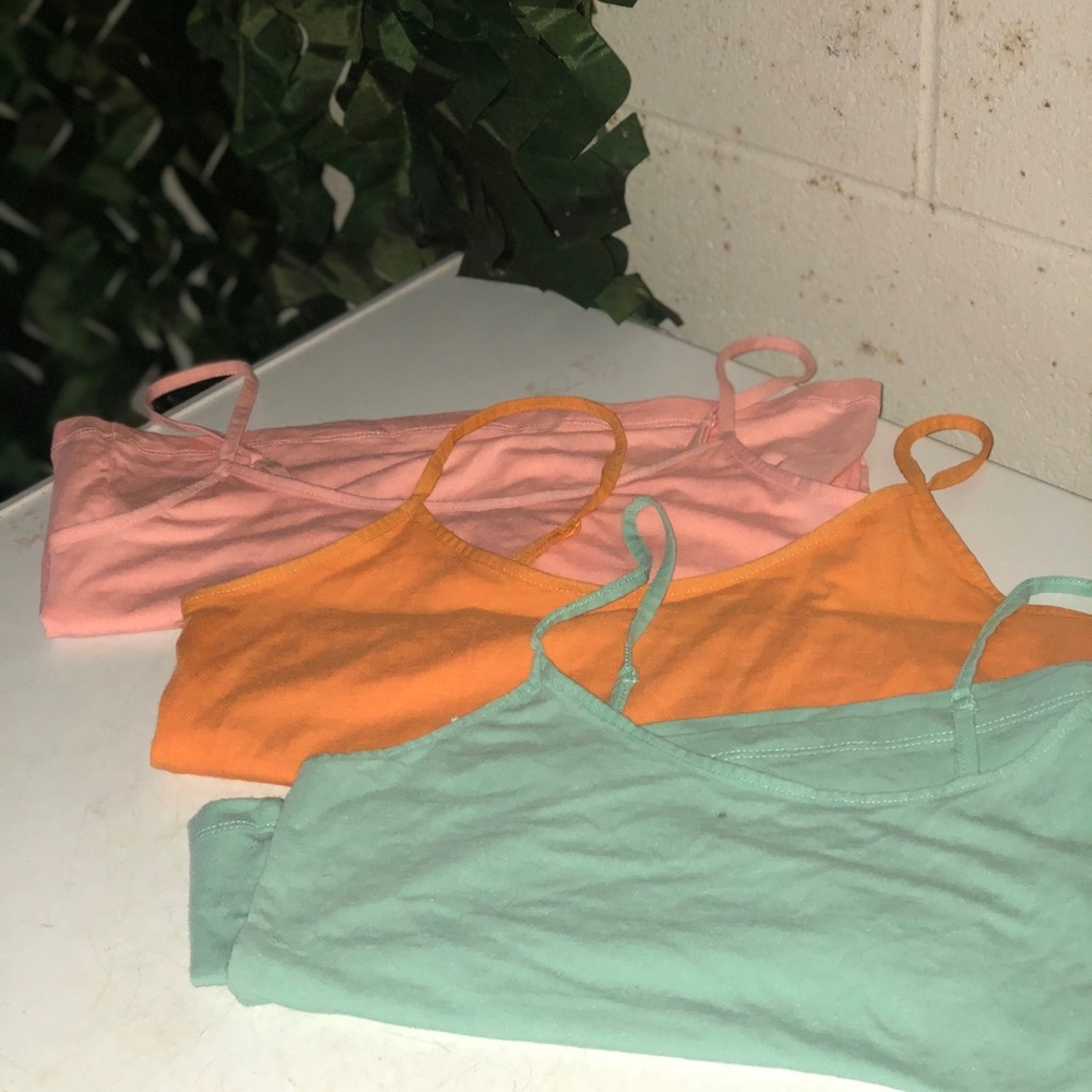 Women's Tank Top Set - Peach, Orange, and Mint